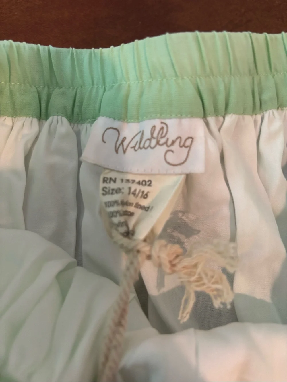 Girls Layered Tulle Skirt in Mint and White - Kiddo